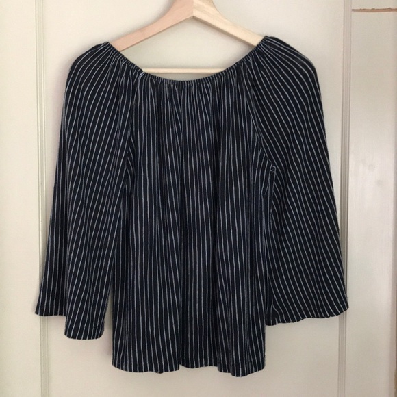 Anthro W5 off-the-shoulder striped top - Picture 3 of 5